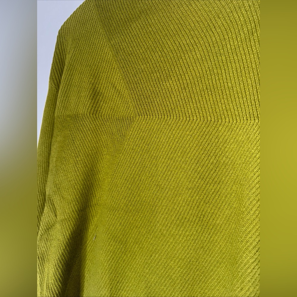 NWT J Jill XS Green Ribbed Cotton Blend Sweater - Picture 5 of 5
